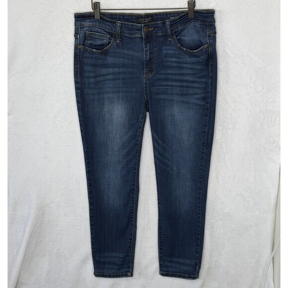 Judy Blue 15/32 (34x26) Relaxed Fit Blue Denim Stretch Jeans Mid Rise JB82102DK - Picture 2 of 15